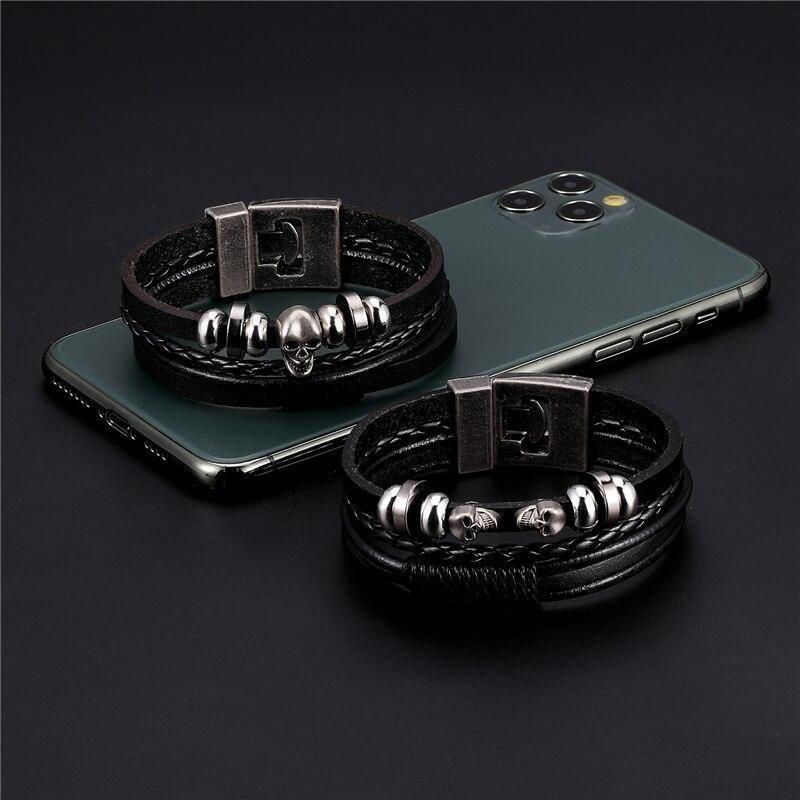 Pulseira Vintage De Couro Indiano