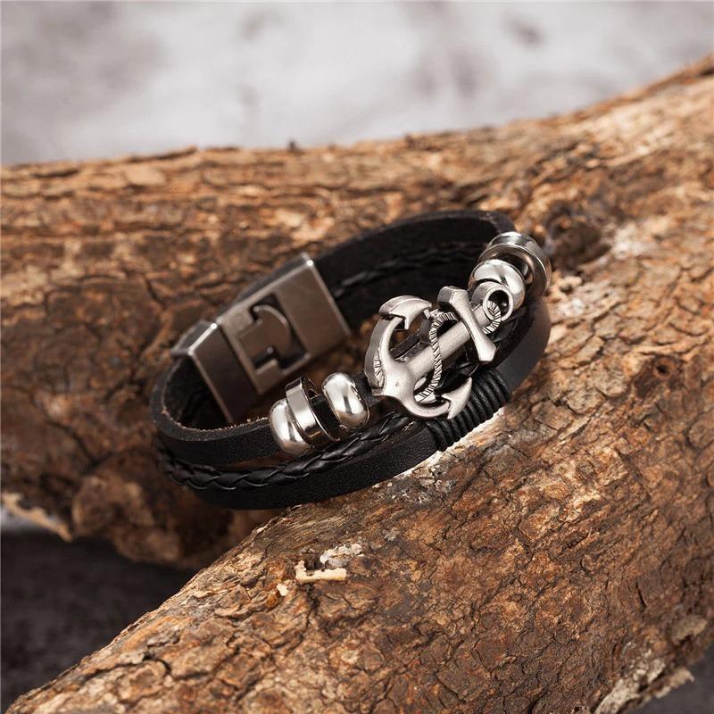 Pulseira Vintage De Couro Indiano