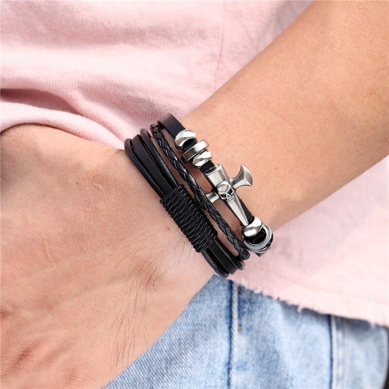 Pulseira Vintage De Couro Indiano