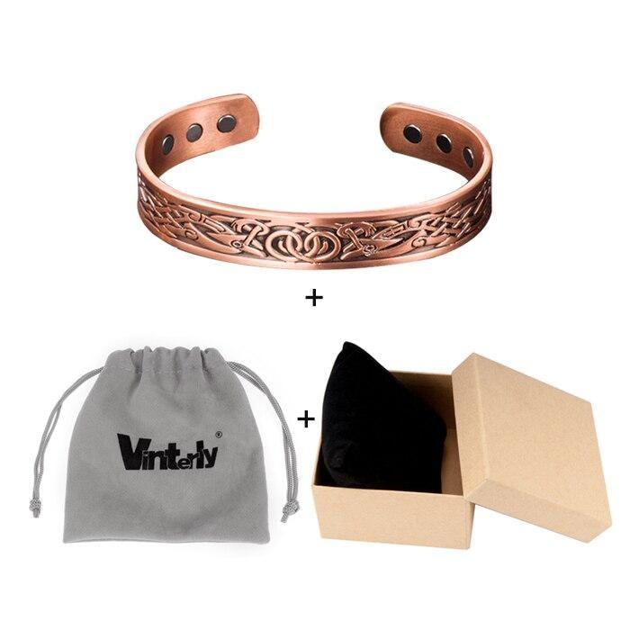 Pulseira Vintage De Cobre Indiano