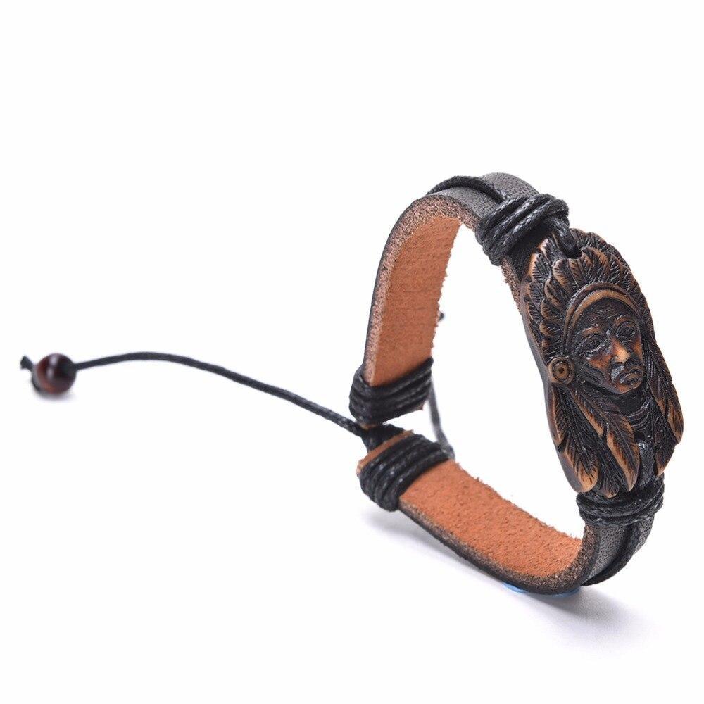 Pulseira Masculina Indiana Americana Vintage