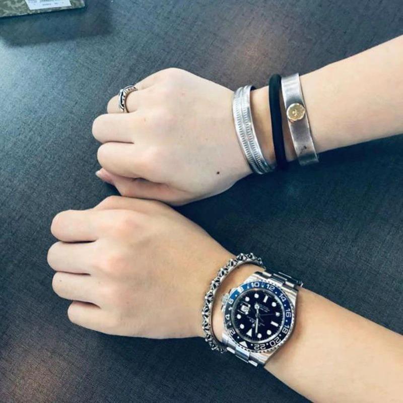 Pulseira Masculina De Prata Indiana Vintage