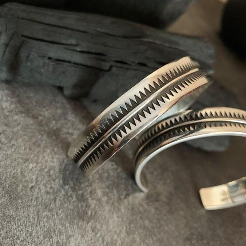 Pulseira Masculina De Prata Indiana Vintage