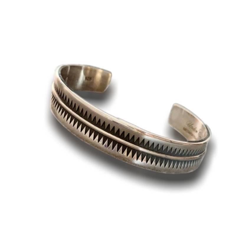 Pulseira Masculina De Prata Indiana Vintage