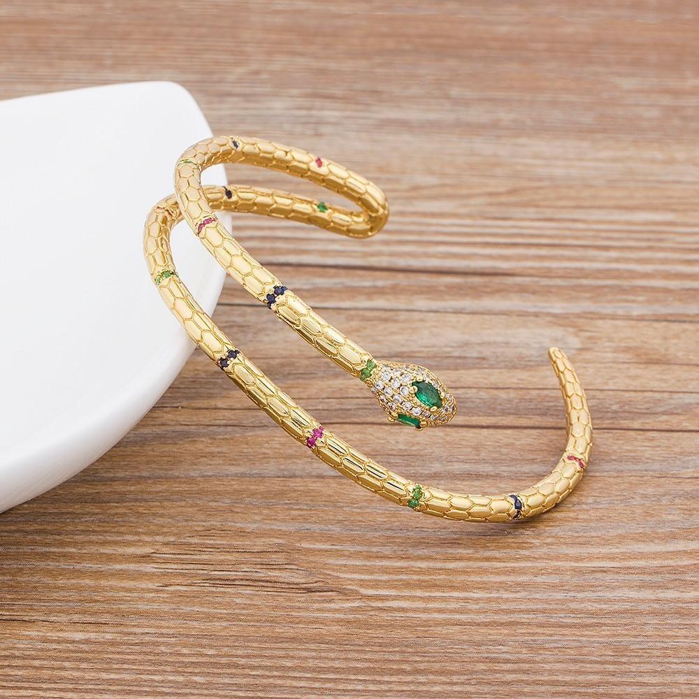 Pulseira Vintage De Cobra Indiana