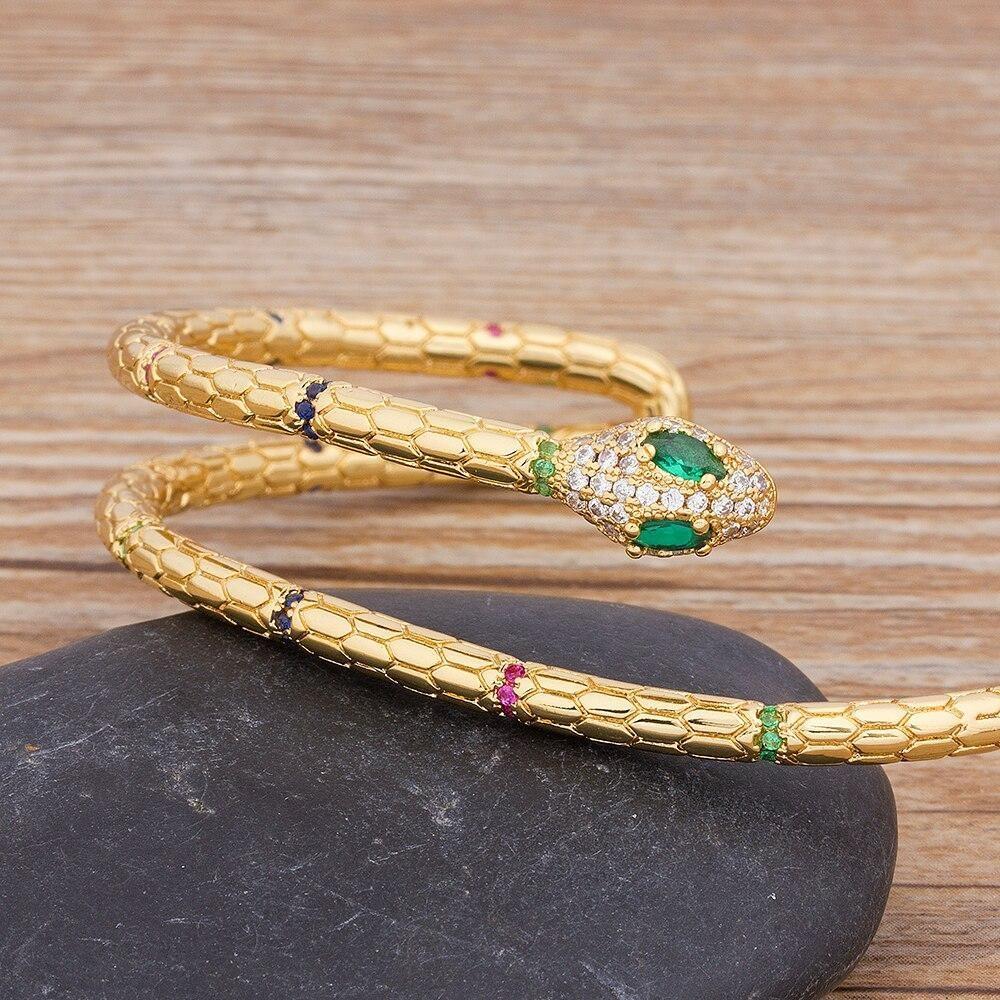 Pulseira Vintage De Cobra Indiana