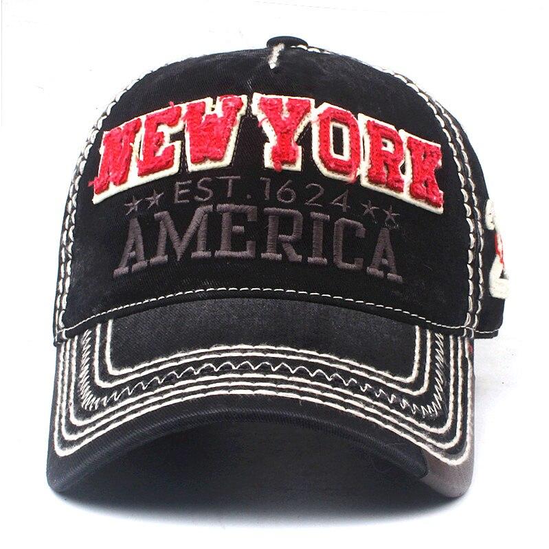 Boné Vintage Vermelho E Preto De Nova York