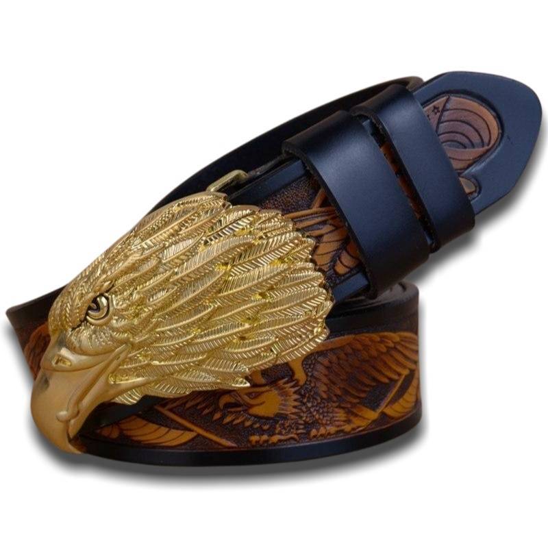 Cinto De Couro Vintage Americano