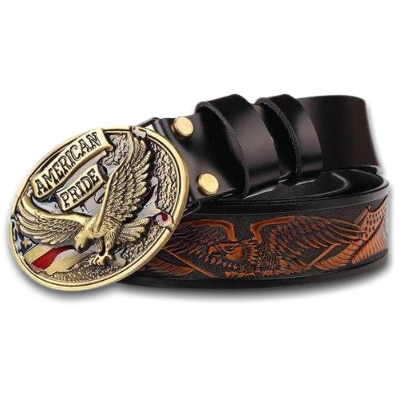 Cinto De Couro Masculino Vintage