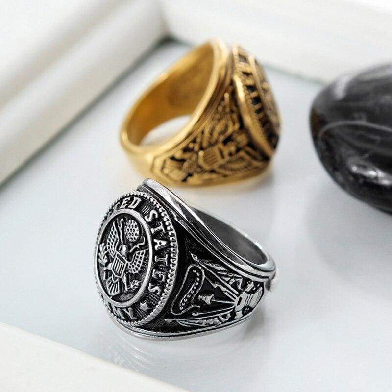 Anel De Sinete Vintage Marine Nationale