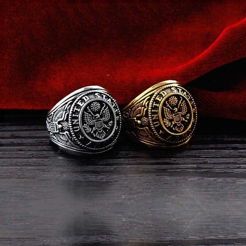 Anel De Sinete Vintage Marine Nationale