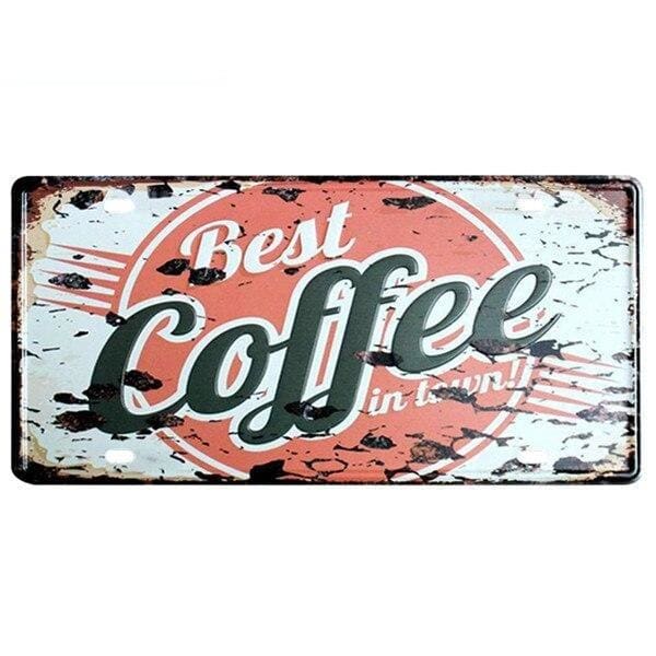 Prato De Café De Metal Vintage