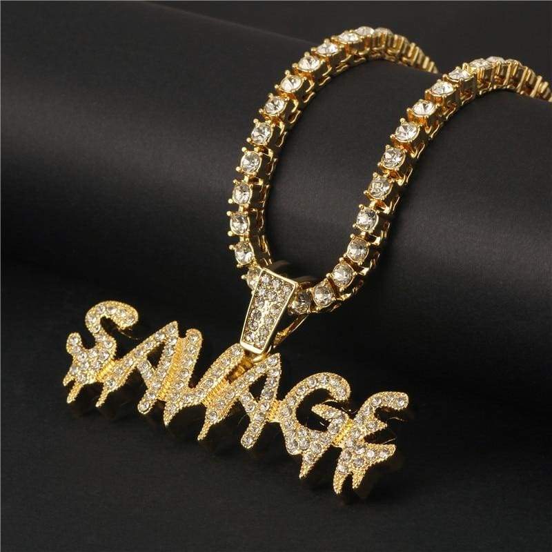 Colar Vintage Bling Bling Rap