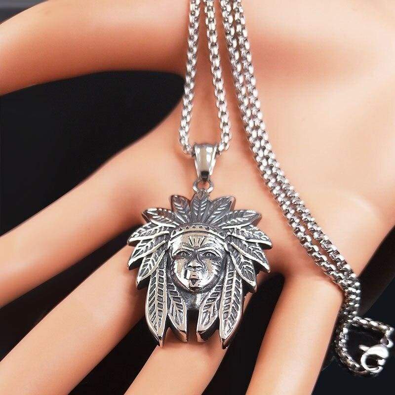 Colar Vintage Feminino Índio Americano