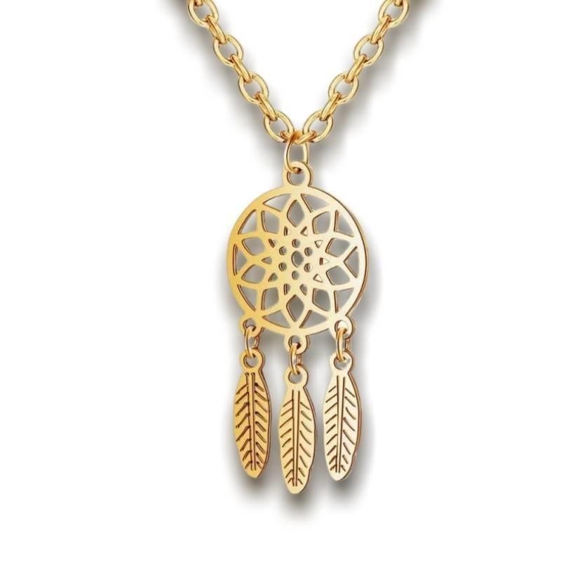 Colar Indiano Vintage Dourado
