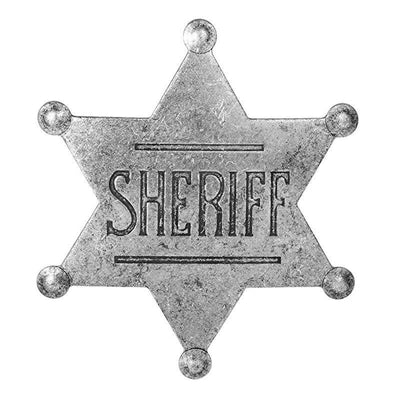 Distintivo De Xerife Cowboy Vintage