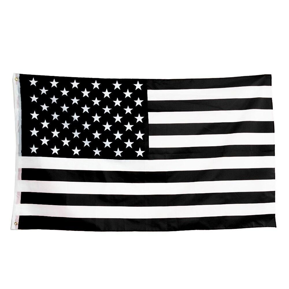 Bandeira Americana Vintage Preta
