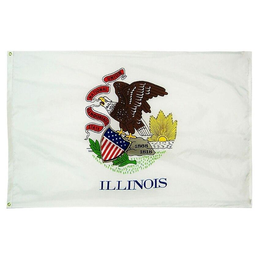 Bandeira Vintage De Illinois