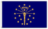 Bandeira Vintage De Indiana
