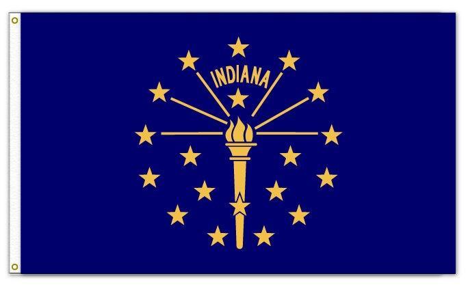 Bandeira Vintage De Indiana