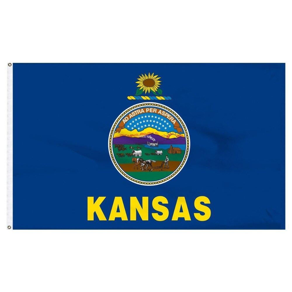 Bandeira Vintage Do Kansas