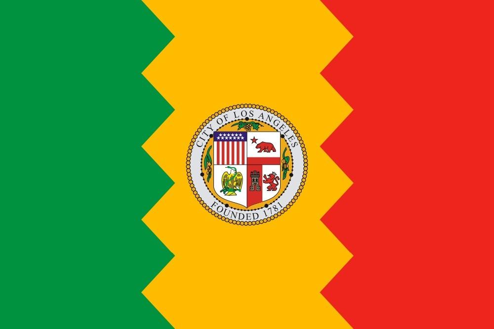 Bandeira Vintage De Los Angeles
