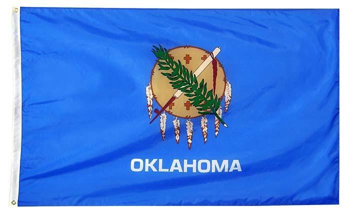 Bandeira Vintage De Oklahoma