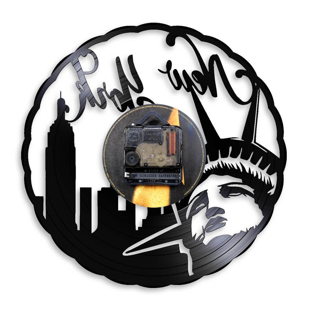 Relógio De Parede Vintage Com Design De Nova York