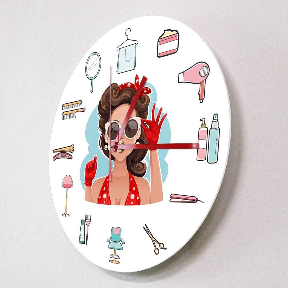 Relógio De Parede Vintage Pin-Up