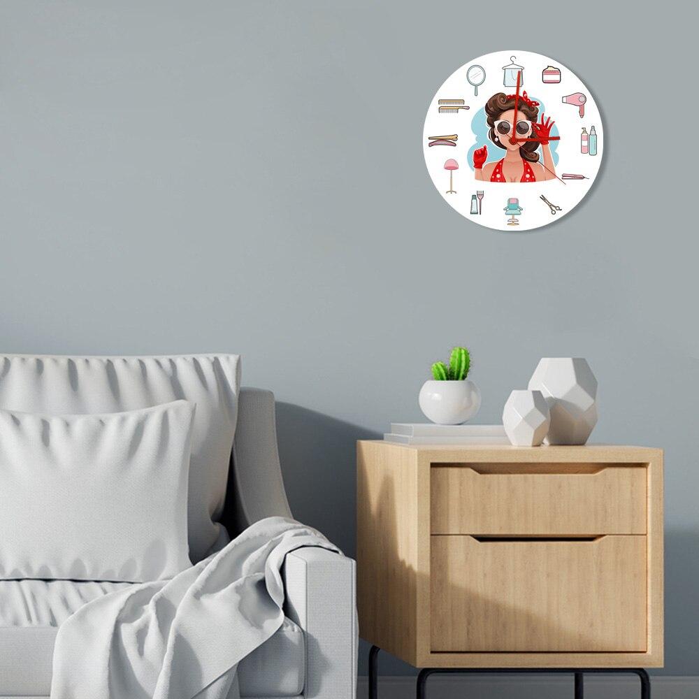 Relógio De Parede Vintage Pin-Up