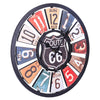 Relógio De Parede Vintage Rota 66