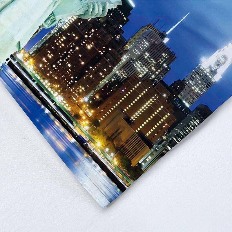 Capa De Edredom Vintage Azul Nova York
