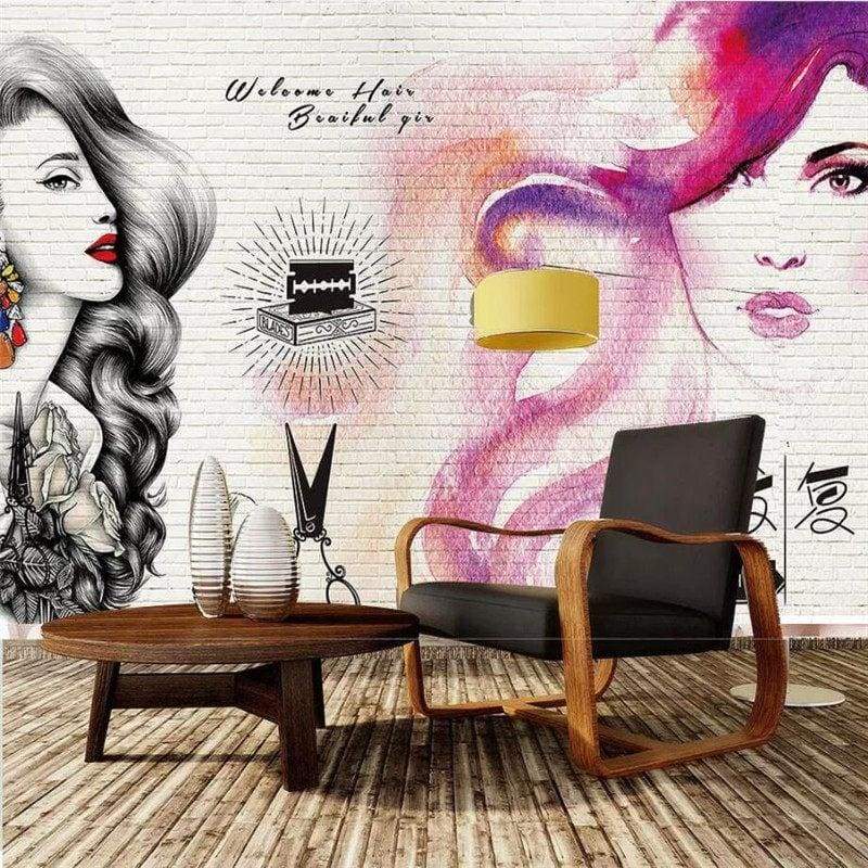 Papel De Parede Vintage De Barbearia