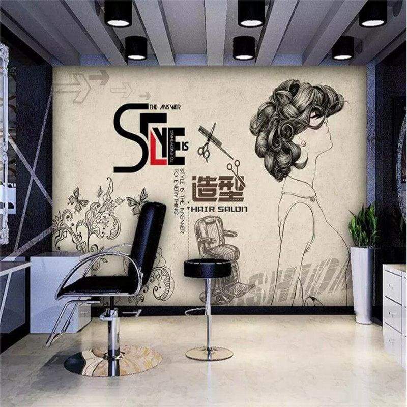 Papel De Parede Vintage De Barbearia