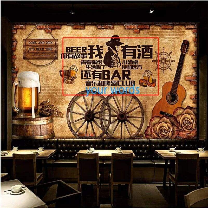 Papel De Parede Vintage De Cerveja