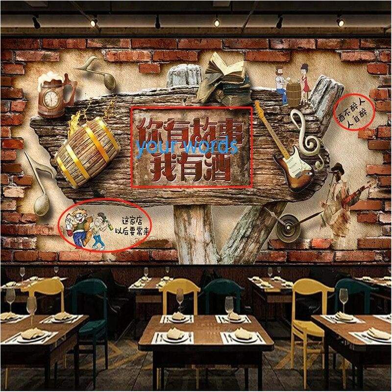 Papel De Parede Vintage De Cerveja