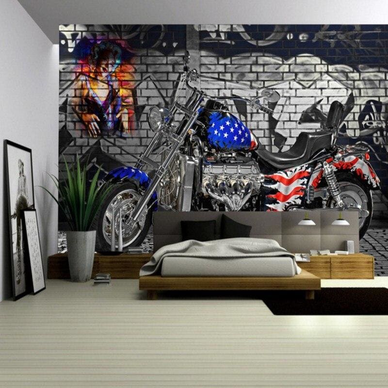 Papel De Parede Vintage Da Bandeira Americana