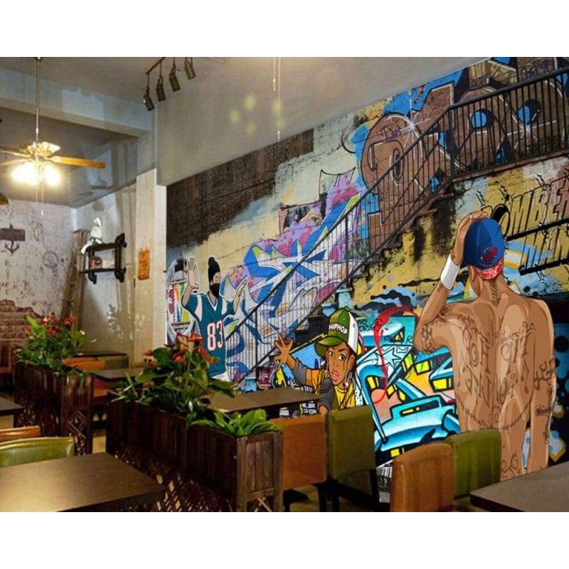 Papel De Parede Vintage Graffiti Nova York