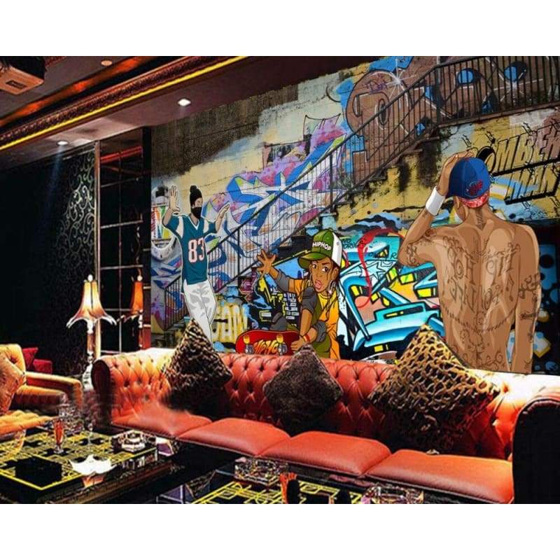 Papel De Parede Vintage Graffiti Nova York