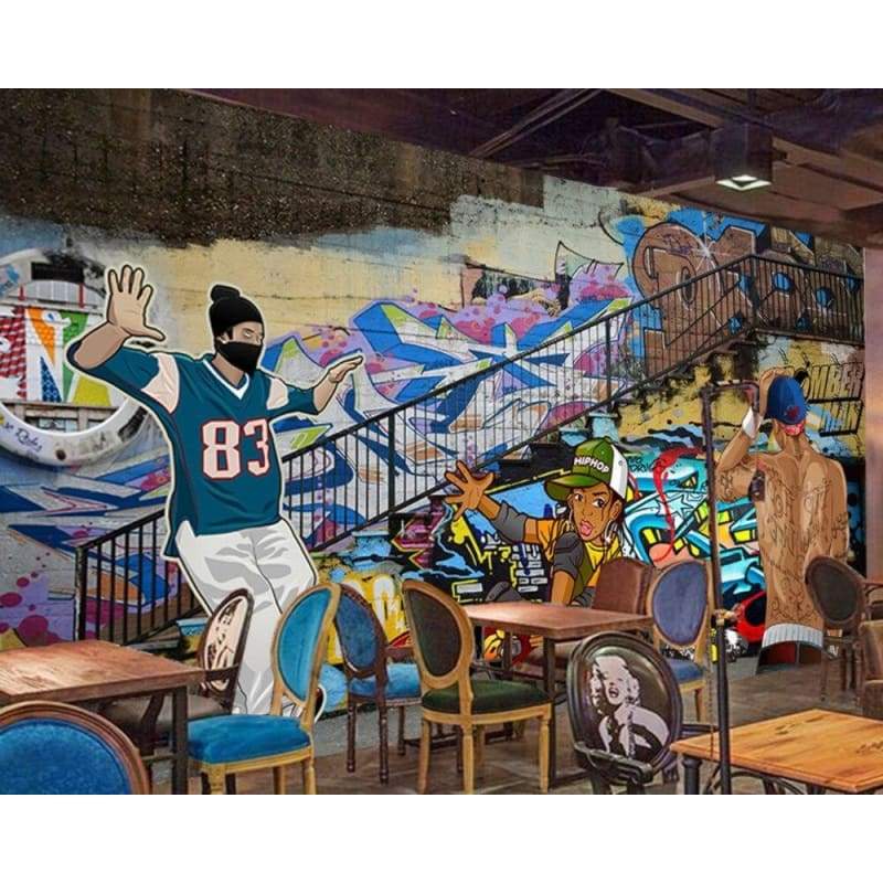 Papel De Parede Vintage Graffiti Nova York