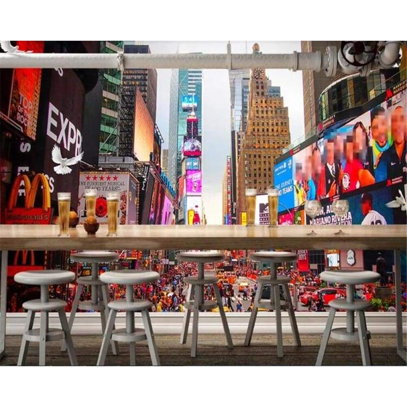 Papel De Parede Vintage Grande De Nova York