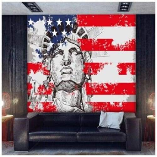 Papel De Parede Vintage Da Estátua Da Liberdade De Nova York