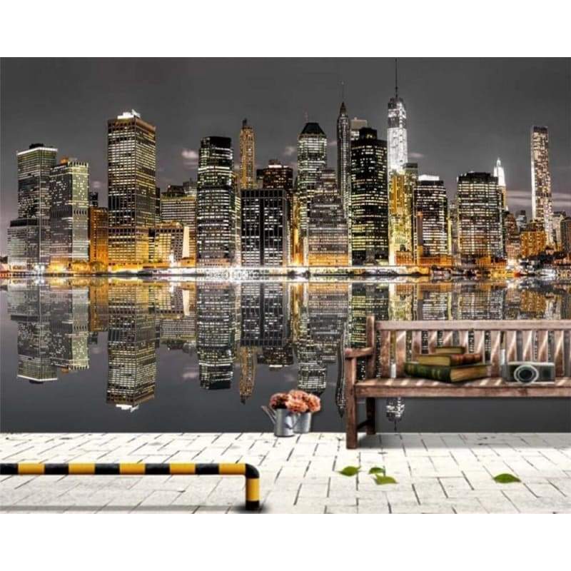 Papel De Parede De Paisagem Vintage De Nova York