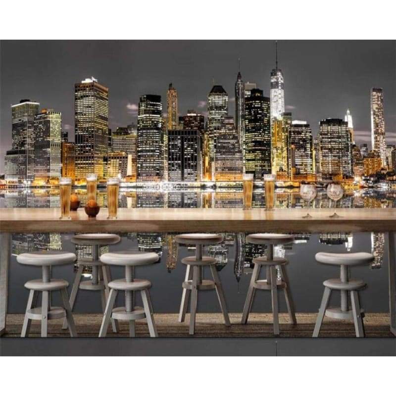 Papel De Parede De Paisagem Vintage De Nova York