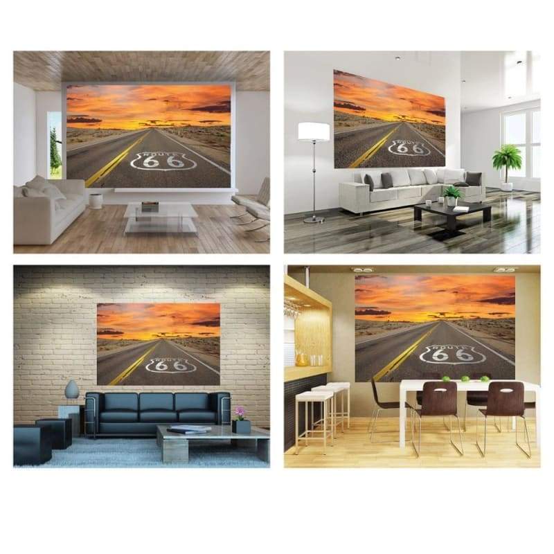 Papel De Parede Vintage Da Rota 66