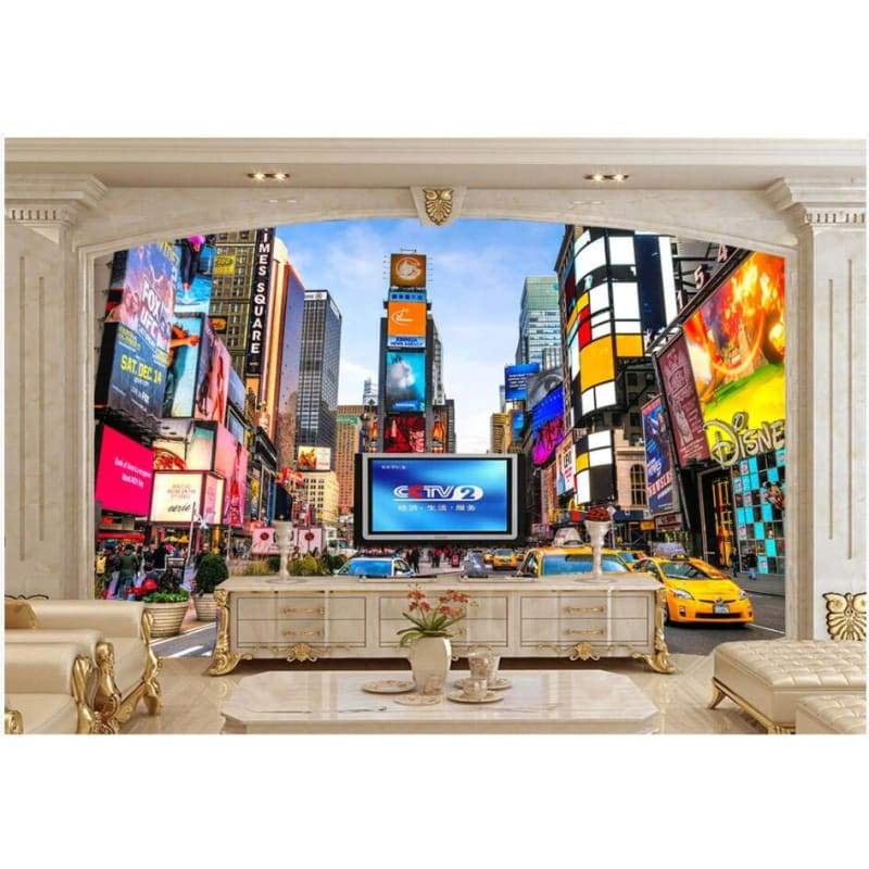 Papel De Parede Vintage De Táxi De Nova York