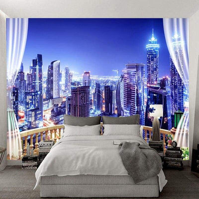 Papel De Parede Vintage Trompe L'oeil New York