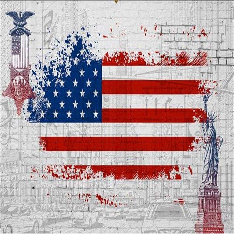 Papel De Parede Vintage Dos Eua