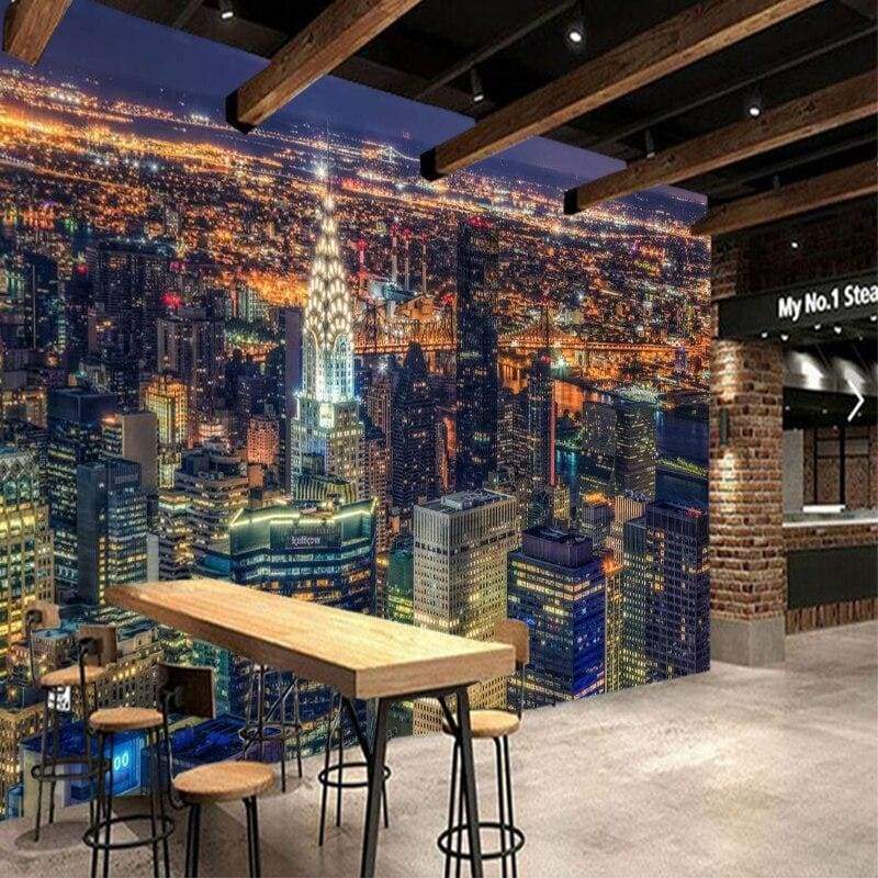 Papel De Parede Vintage Da Cidade De Nova York