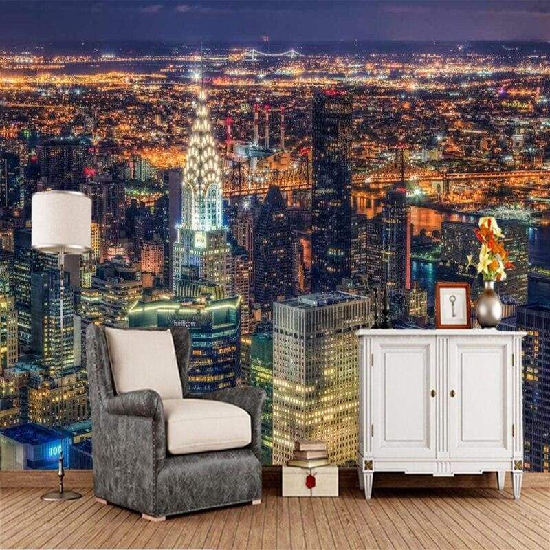 Papel De Parede Vintage Da Cidade De Nova York